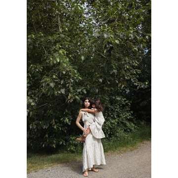 NOTHING FITS BUT Dress for Women, Classic Nursing Momoka Maternity Dress for Photoshoot, Soft Muslin...