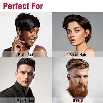 RED By KISS 0.3 Inch Pencil Flat Iron with Ceramic Tourmaline, Hair Straightener for Thin and Short Hair Edge Styling, Even Heat Distribution With Fast Heat Up