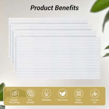 TONOR Large Self-adhesive Acoustic Panels for Soundproofing