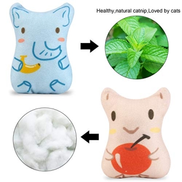 Dorakitten Catnip Toys for Cats - Adorable Plush Chew Toys