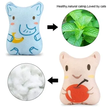 Dorakitten Catnip Toys for Cats - Adorable Plush Chew Toys