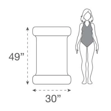 Coconut Float Rae Dunn Adult Hammock Float for Summer Fun