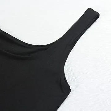 Artfish Women's Sleeveless Strappy Crop Tank Top