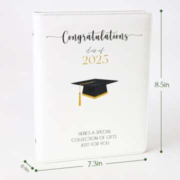 2025 Graduation Gifts - Graduation Photo Album with 24 Pages - High School Graduation Gift Card Book...