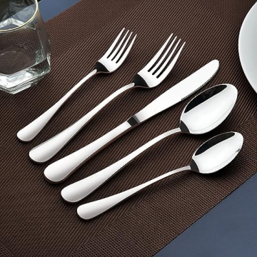Premium 40-Piece Stainless Steel Silverware Set for 8