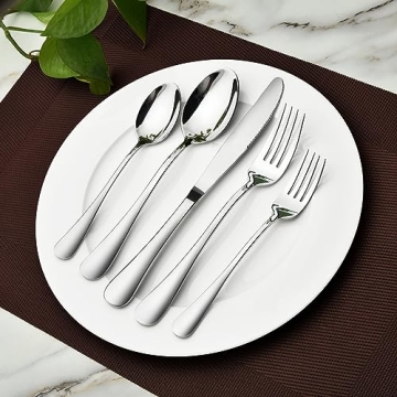 Premium 40-Piece Stainless Steel Silverware Set for 8