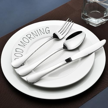 Premium 40-Piece Stainless Steel Silverware Set for 8