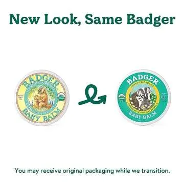 Badger - Baby Balm, Chamomile & Calendula, Certified Organic Baby Balm, Cradle Cap Balm for Babies, Baby Rash Balm, Baby Skin Care, 2 oz (2 Pack)