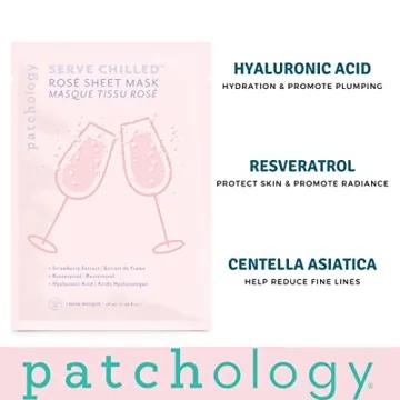 Patchology Rosé Facial Sheet Mask - Hydrating Skincare for All