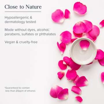 HERITAGE STORE Rosewater - Refreshing Facial Mist for Glowing Skin with Damask Rose, All Skin Types - Rose Water Spray for Face, Made Without Dyes or Alcohol, Hypoallergenic, Vegan, Cruelty Free, 8oz