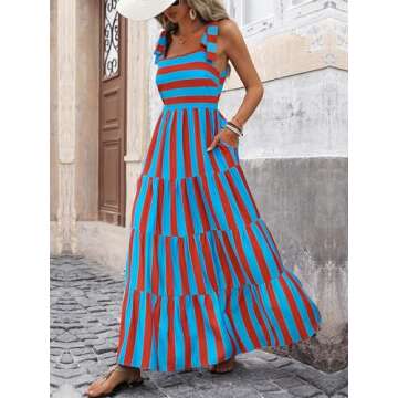 PRETTYGARDEN Women's Sleeveless Maxi Dress for Summer