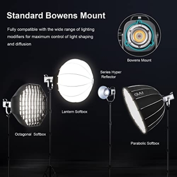 GVM 150W RGB Bi-Color Video Light Kit for Stunning Lighting