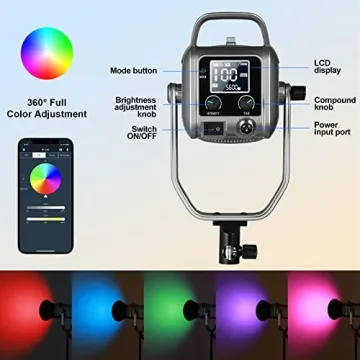 GVM 150W RGB Bi-Color Video Light Kit for Stunning Lighting