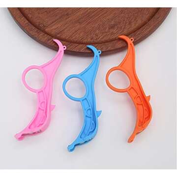 NarcNton Mini Peeler Portable Multifunctional Fruit Vegetable Potato Carrot Cucumber Peeler Peeler Finger Buckle Peeler Outdoor Home Kitchen Tools 3pcs