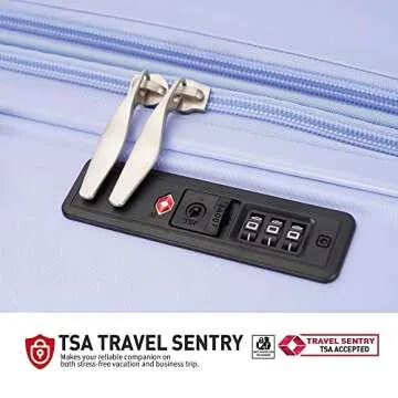 GinzaTravel 3-piece expandable luggage set with TSA lock