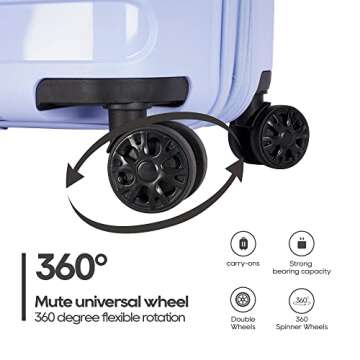 GinzaTravel 3-piece expandable luggage set with TSA lock