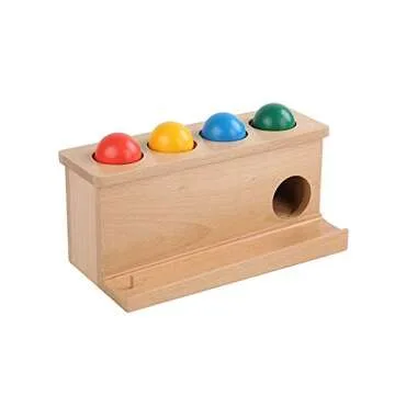 Adena Montessori Baby Push Object Permanence Ball Push Toy for 1 Year Toddler 2 Year Old