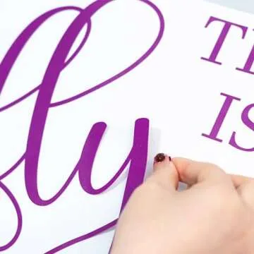 A Little Butterfly is on The Way Baby Shower Party Decal Sign - Butterfly Baby Shower Decoration,Gender Reveal Girl or Boy Baby Shower Decal Sign (Purple Butterfly Decal)