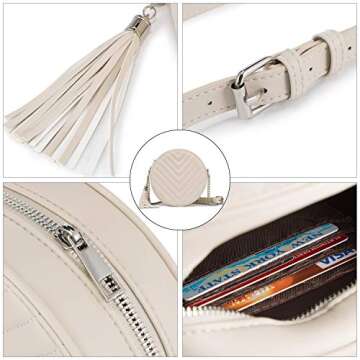 Realer Crossbody Purse for Women Small Round Crossbody Bags Shoulder Handbags