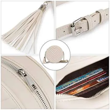 Realer Crossbody Purse for Women Small Round Crossbody Bags Shoulder Handbags