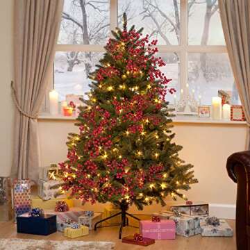 Artiflr 6FT Red Berry Garland for Holiday Décor