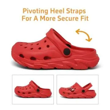 Toddler Boys Girls Red Clog Shoes for All Occasions