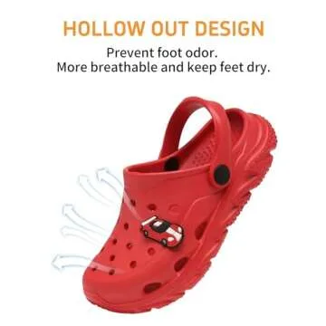 Toddler Boys Girls Red Clog Shoes for All Occasions