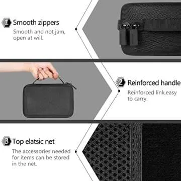 co2CREA Hard Case Replacement for Sony ZV-1 II/ZV-1 / ZV-1F / ZV-E1 / ZV-E10 Vlog Compact Camera Vlogger Accessory Kit Wireless Bluetooth Grip Tripod GP-VPT2 BT