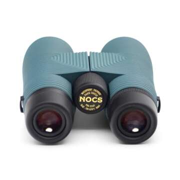 Nocs Provisions Pro Issue 8x42 Waterproof Binoculars, 8X Magnification, Phase Coated Bak4 Prism, Wide View Multi-Coated Lenses for Bird Watching, Wildlife Viewing & Stargazing - Galapagos Blue