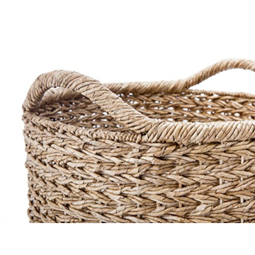 KOUBOO Large Seagrass Storage Basket for Stylish Organization