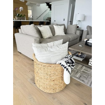 KOUBOO Large Seagrass Storage Basket for Stylish Organization