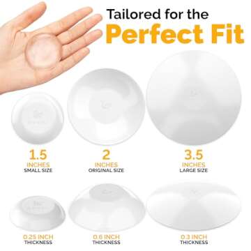 Ducki Wall Protectors -4 Pack White- Self Adhesive, Reusable Solution for Stopping Wall Damage & Noi...