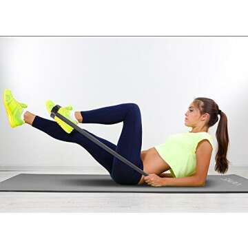 Sivan Health and Fitness Yoga Set 6-Piece– Includes 1/2" Ultra Thick NBR Exercise Mat, 2 Yoga Blocks, 1 Yoga Mat Towel, 1 Yoga Hand Towel and a Yoga Strap (Gray)