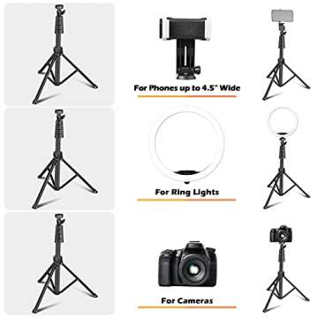UBeesize 12" LED Ring Light with Tripod & Phone Holder