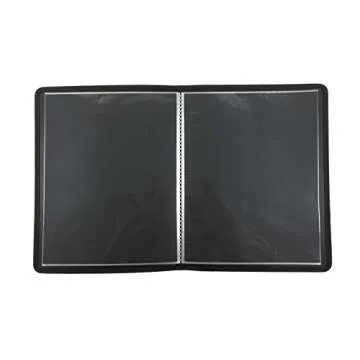 Filexec, 93630, Art Presentation Book, 24 Pocket, 11" x 14", 1 Each Black