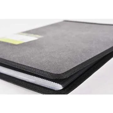 Filexec, 93630, Art Presentation Book, 24 Pocket, 11" x 14", 1 Each Black