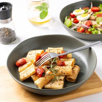 AmorArc 9.75'' Ceramic Large Pasta Bowls Set | Stylish & Durable