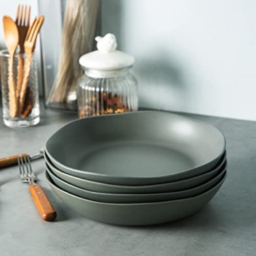 AmorArc 9.75'' Ceramic Large Pasta Bowls Set | Stylish & Durable