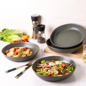AmorArc 9.75'' Ceramic Large Pasta Bowls Set | Stylish & Durable