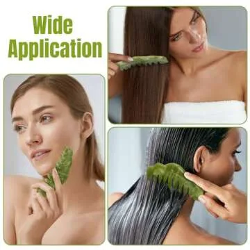Geiserailie Jade Combs for Massage and Skin Care