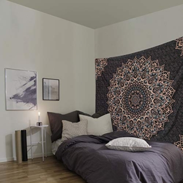 Edeesky Black Mandala Tapestry for Stylish Decor