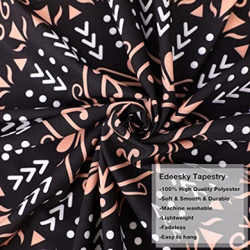 Edeesky Black Mandala Tapestry for Stylish Decor