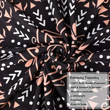 Edeesky Black Mandala Tapestry for Stylish Decor