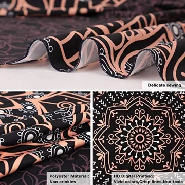 Edeesky Black Mandala Tapestry for Stylish Decor