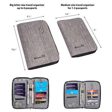 Valante RFID Wallet, Grey, M