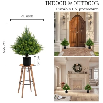 Artificial Cedar Topiary Ball Tree - Gorgeous and Versatile