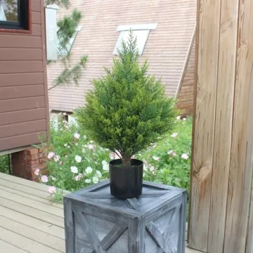 Artificial Cedar Topiary Ball Tree - Gorgeous and Versatile
