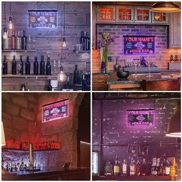 ADVPRO Personalized Your Name Custom Home Bar Beer Established Year Dual Color LED Neon Sign Red & Blue 16 x 12 Inches st6s43-p1-tm-rb