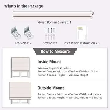 Artdix Custom Cordless Linen Roman Shades for Any Window