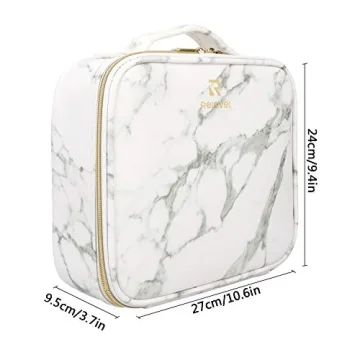 Stylish Relavel Marble Makeup Bag Large Organizer for Travel